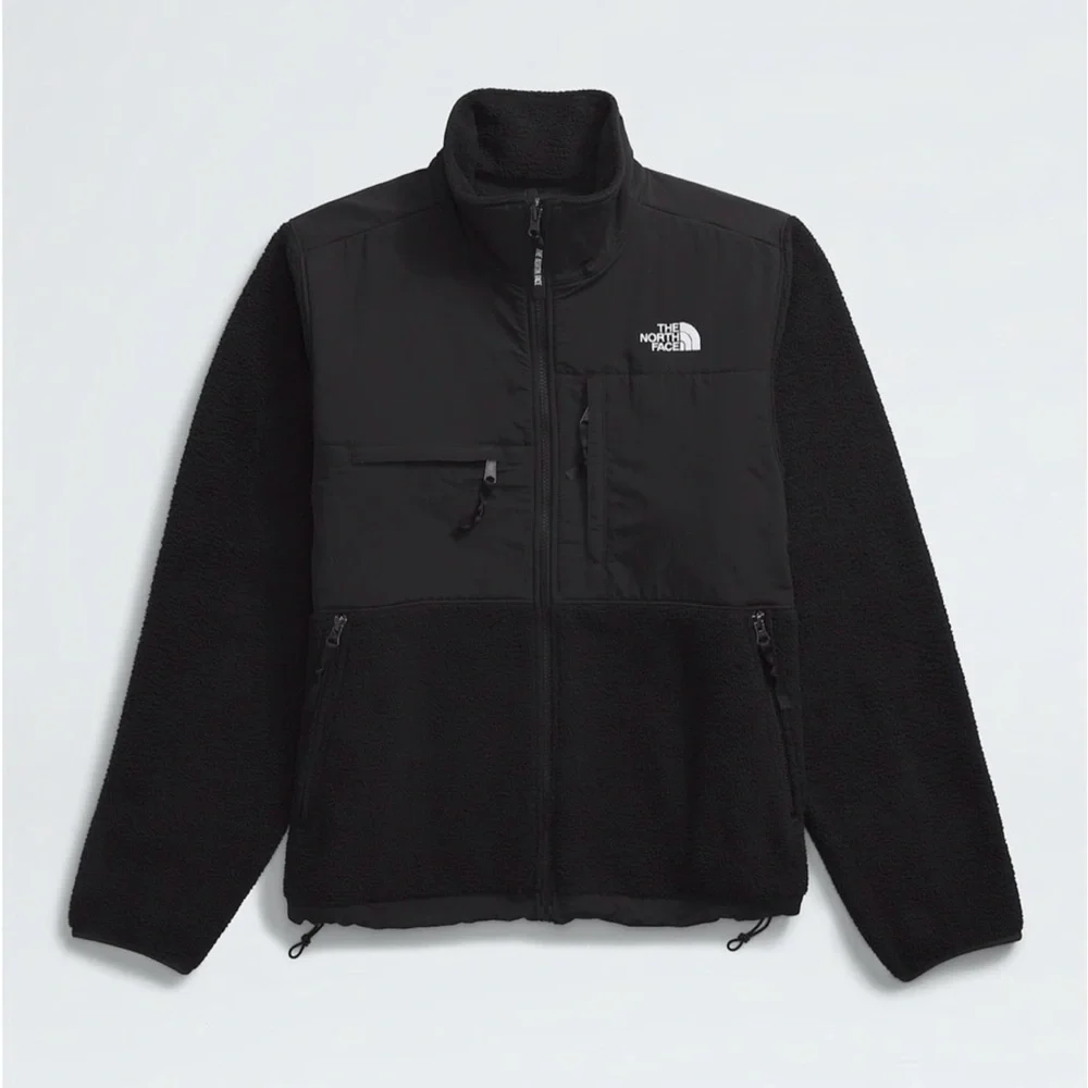 The North Face Black Fleece Jacket Retro Denali Jacket Windbreaker Ski S…